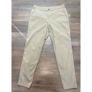 Lululemon ABC Comission 34X32 Tan Stretch Golf Casual Zipper Pocket Pants
